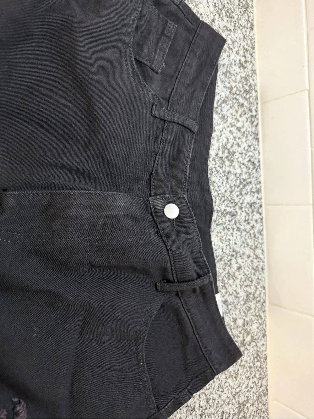 Black Distressed Ripped Jeans - Picture 4 of 4